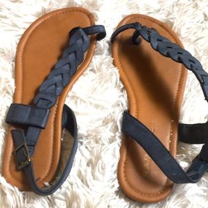NWOT Rampage Blush Thong Sandals With Buckle Straps For Ankles